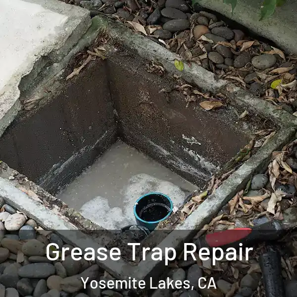  Grease Trap Repair Yosemite Lakes, CA